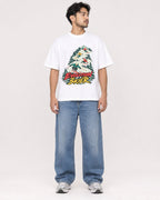 Mockup Boxy Heavyweight Tee White male full-body 02