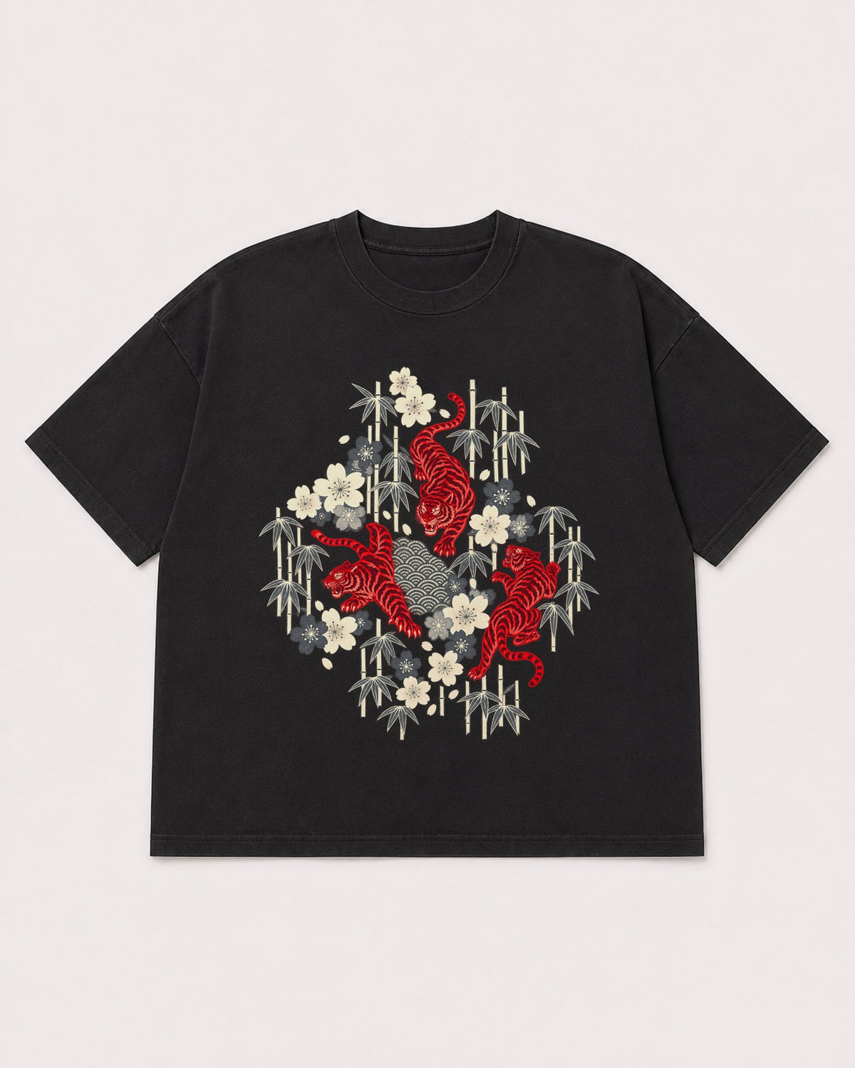 Mockup Boxy Heavyweight Tee Black product