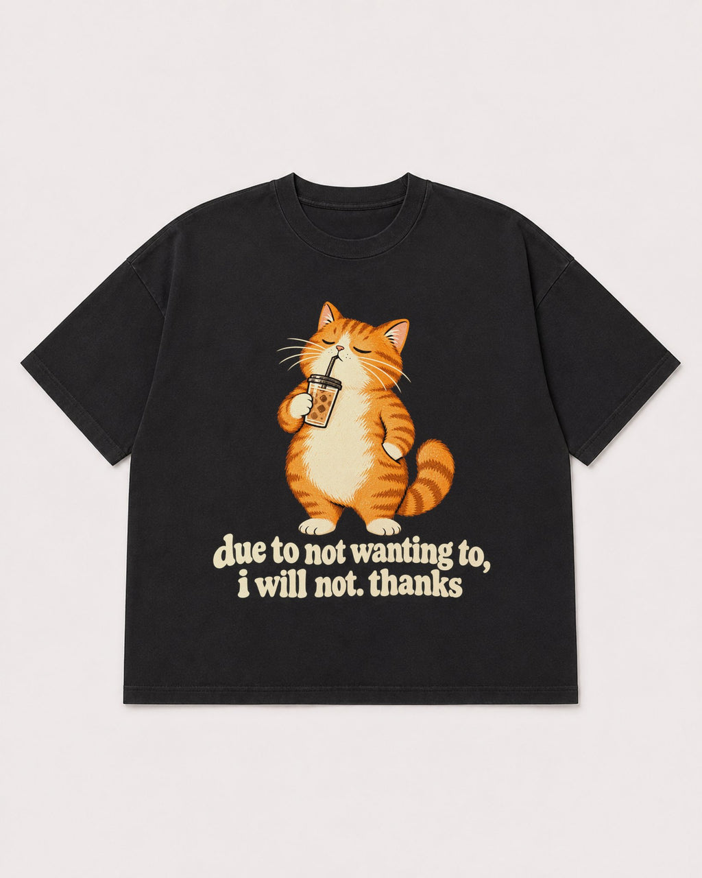 Mockup Boxy Heavyweight Tee Black product