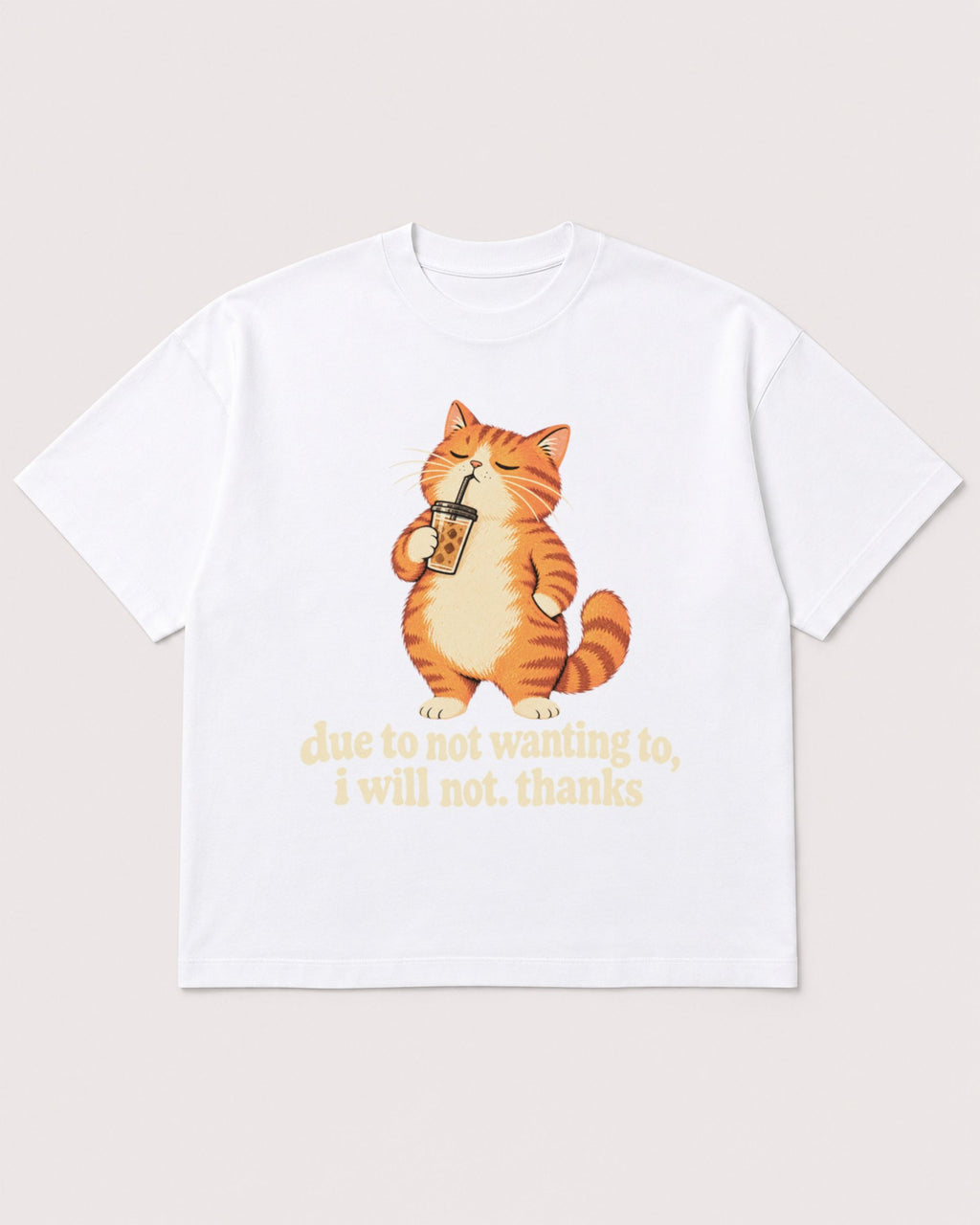 Mockup Boxy Heavyweight Tee White product