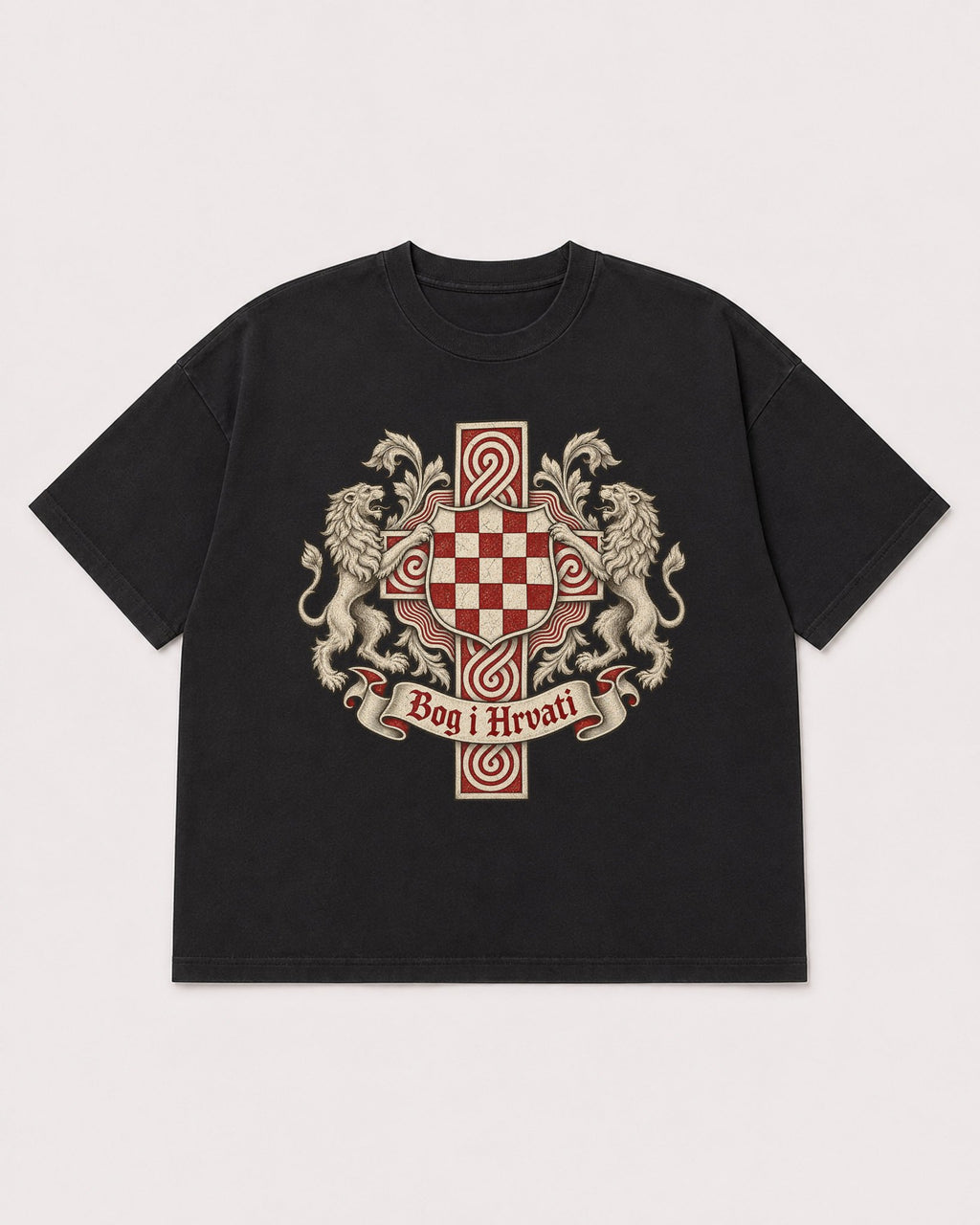 Mockup Boxy Heavyweight Tee Black product