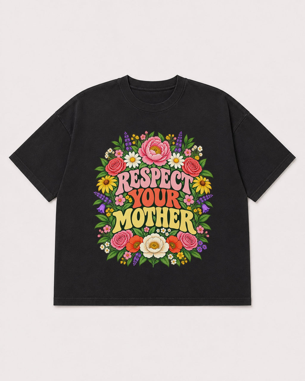 Mockup Boxy Heavyweight Tee Black product