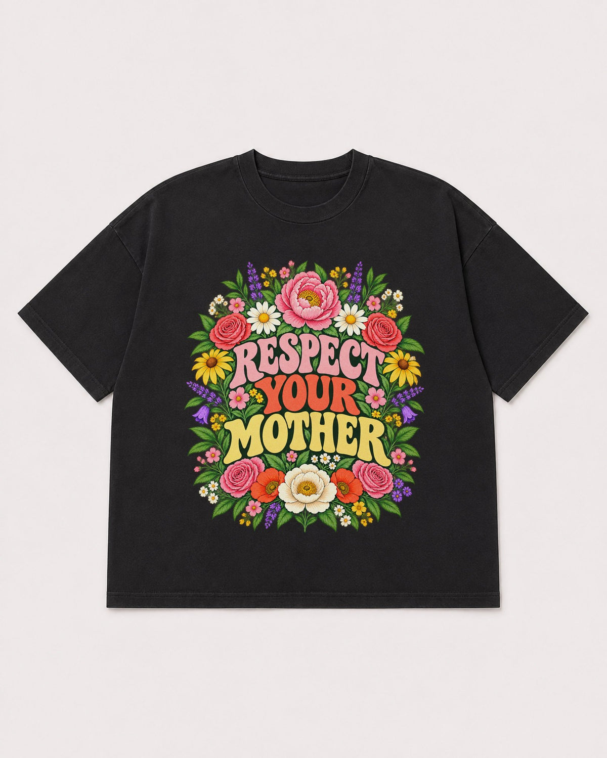 Mockup Boxy Heavyweight Tee Black product