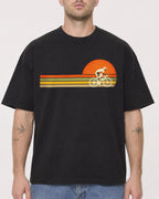 Mockup Boxy Heavyweight Tee Black male close-up 18
