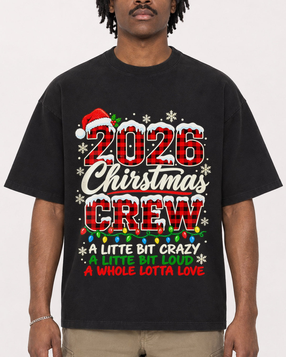Mockup Boxy Heavyweight Tee Black male close-up 04