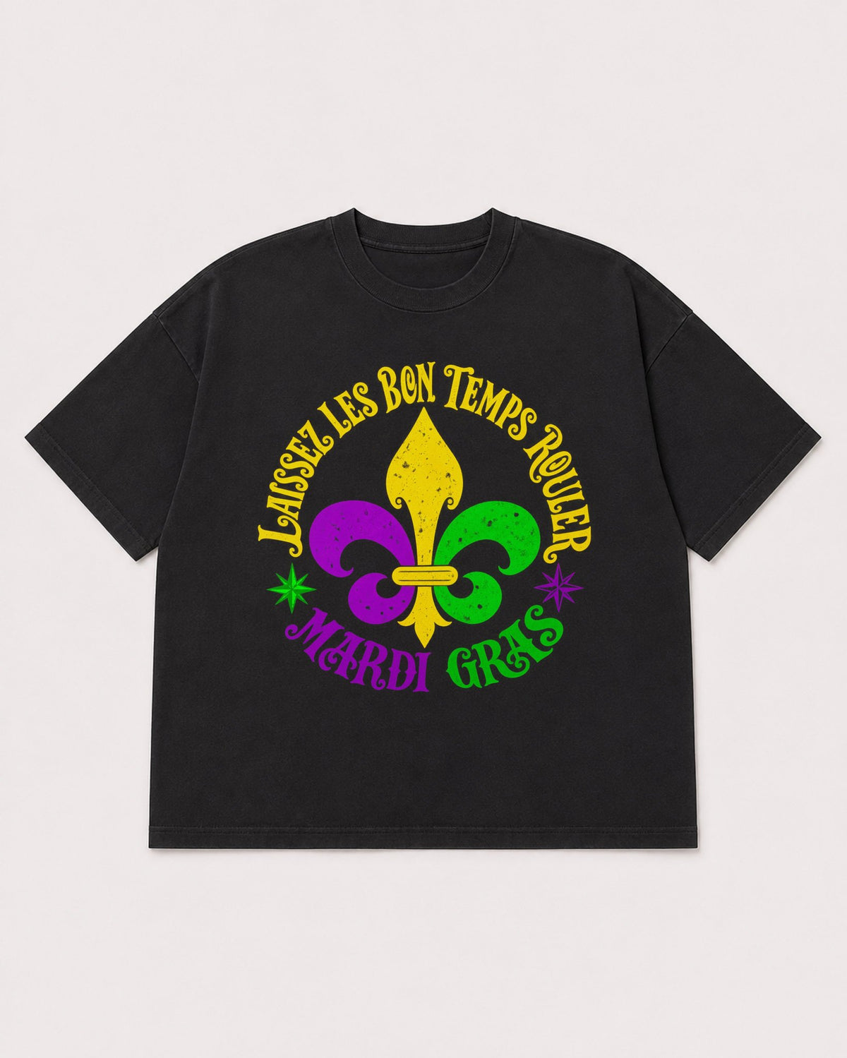 Mockup Boxy Heavyweight Tee Black product