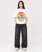 Mockup Boxy Heavyweight Tee White female full-body 03
