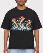 Mockup Boxy Heavyweight Tee Black male close-up 05