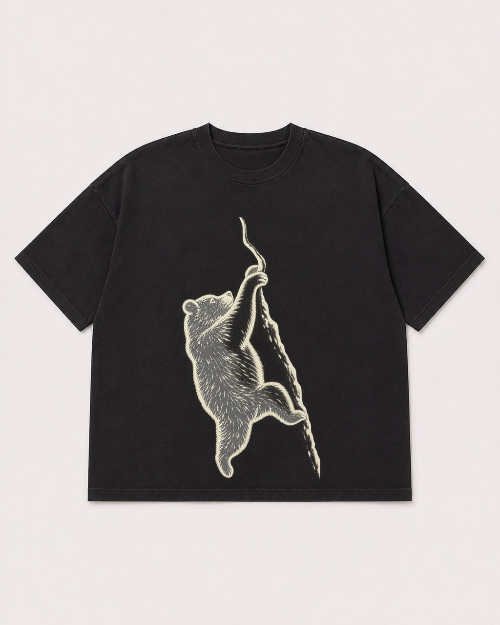 Mockup Boxy Heavyweight Tee Black product