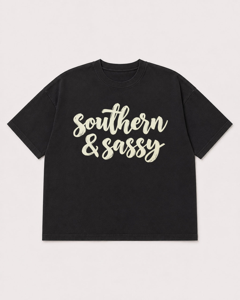 Mockup Boxy Heavyweight Tee Black product