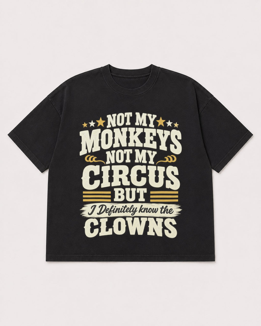 Mockup Boxy Heavyweight Tee Black product