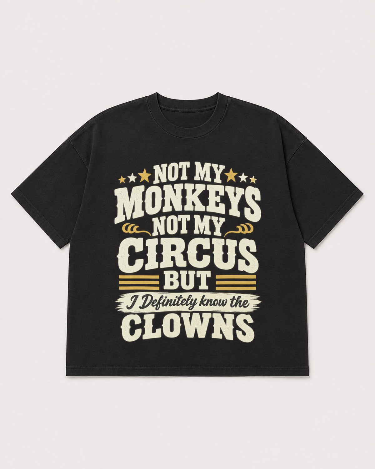 Mockup Boxy Heavyweight Tee Black product