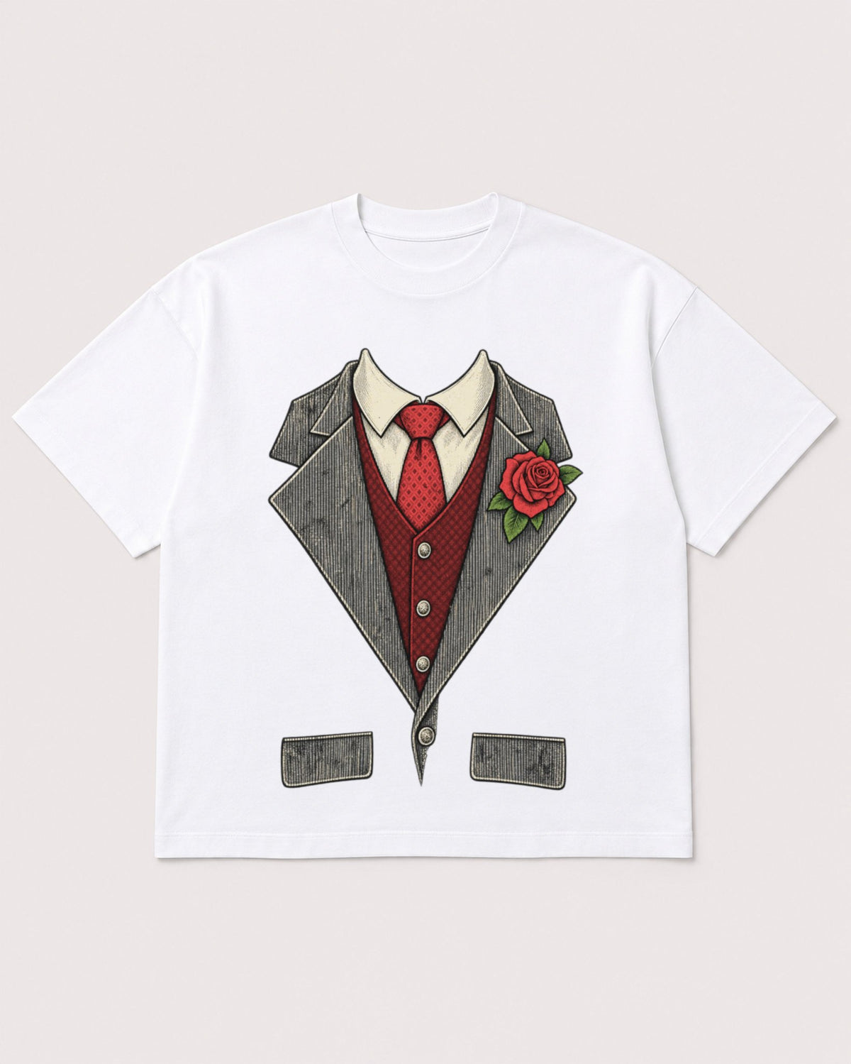 Mockup Boxy Heavyweight Tee White product
