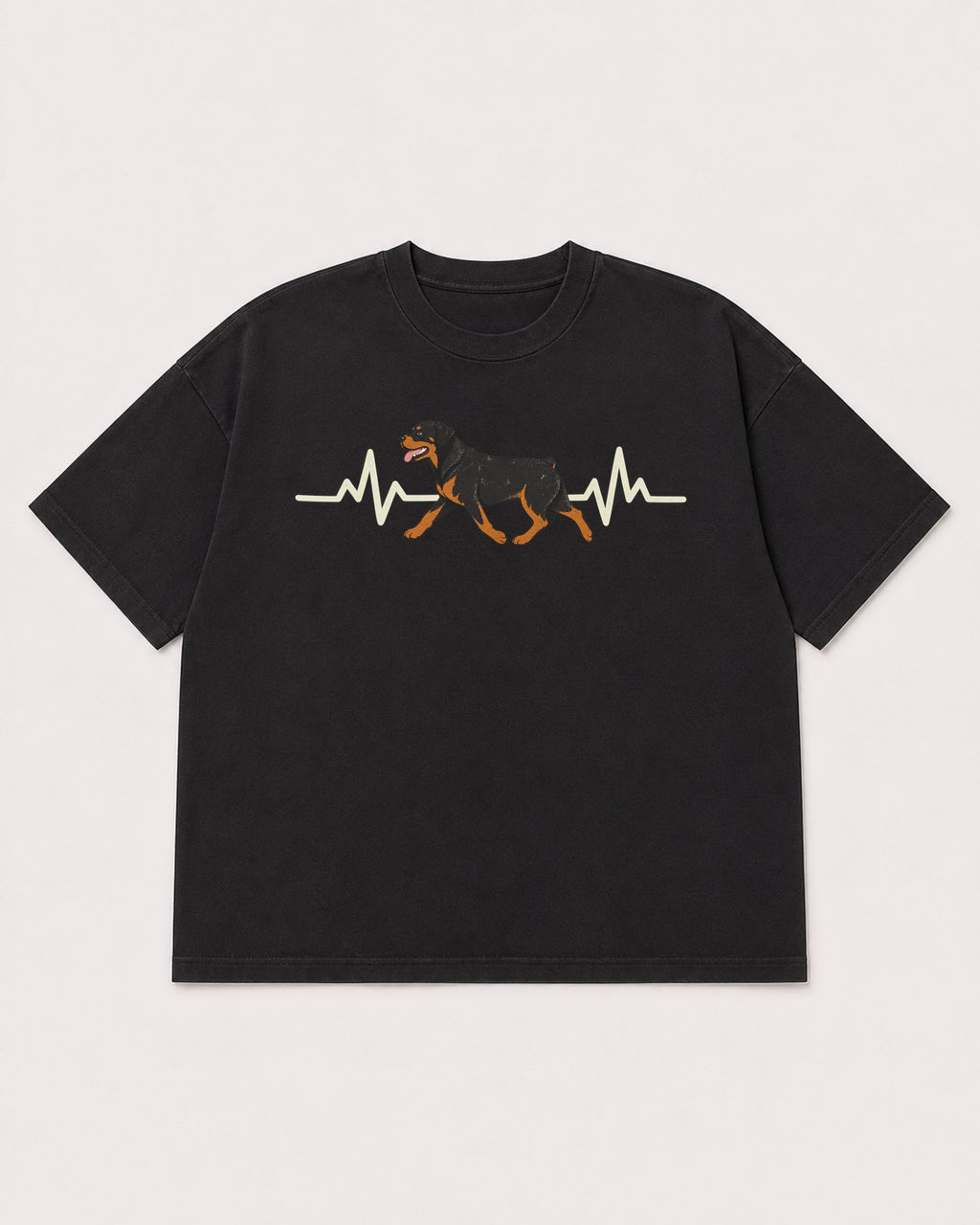 Mockup Boxy Heavyweight Tee Black product