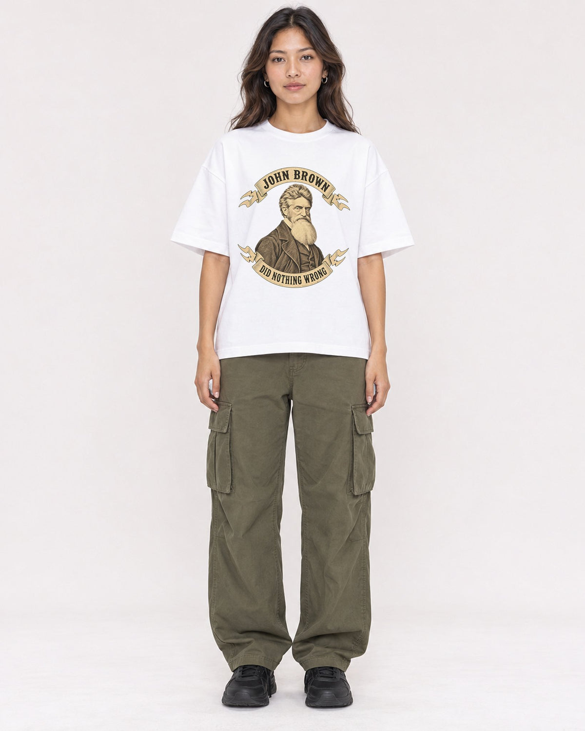 Mockup Boxy Heavyweight Tee White female full-body 02