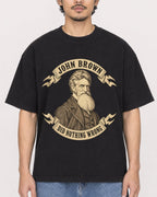 Mockup Boxy Heavyweight Tee Black male close-up 02