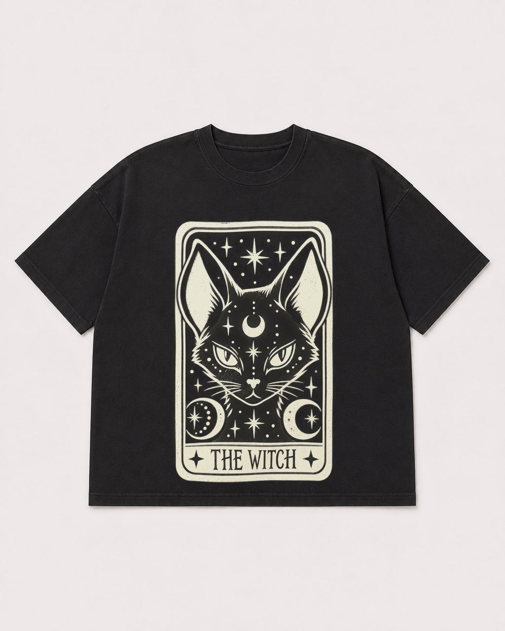 Mockup Boxy Heavyweight Tee Black product