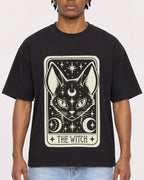 Mockup Boxy Heavyweight Tee Black male close-up 05