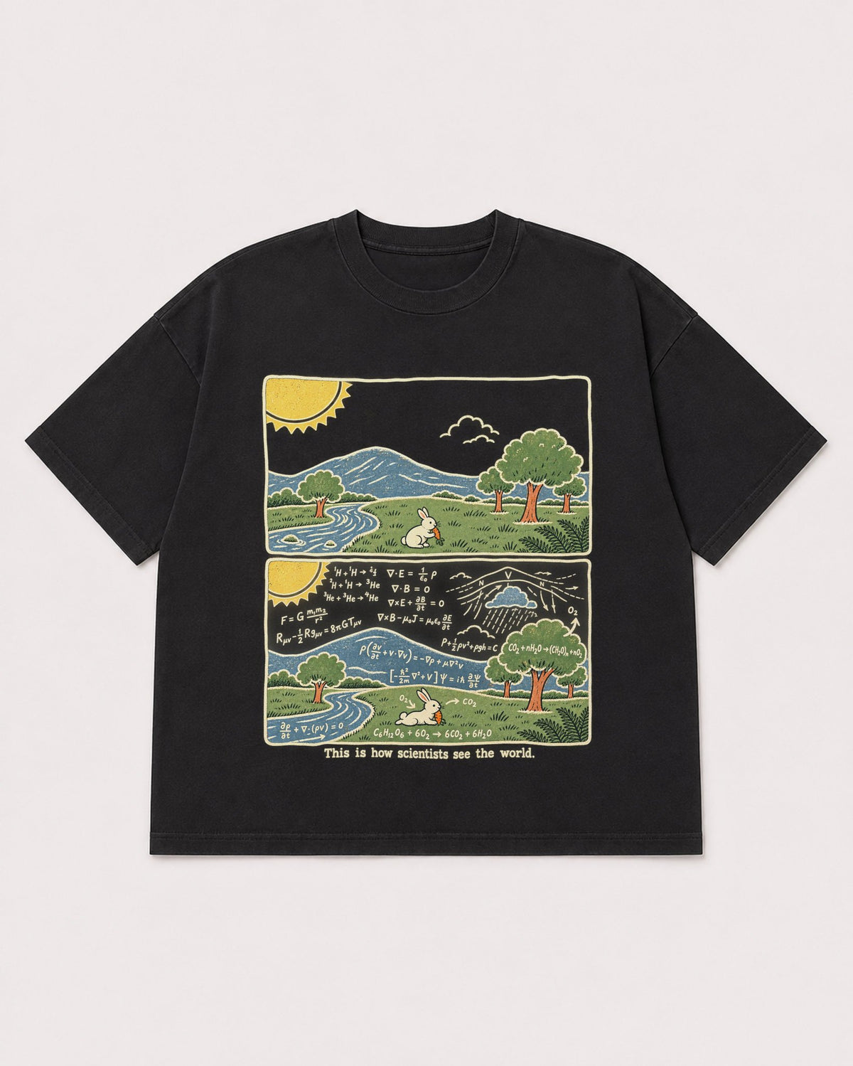 Mockup Boxy Heavyweight Tee Black product