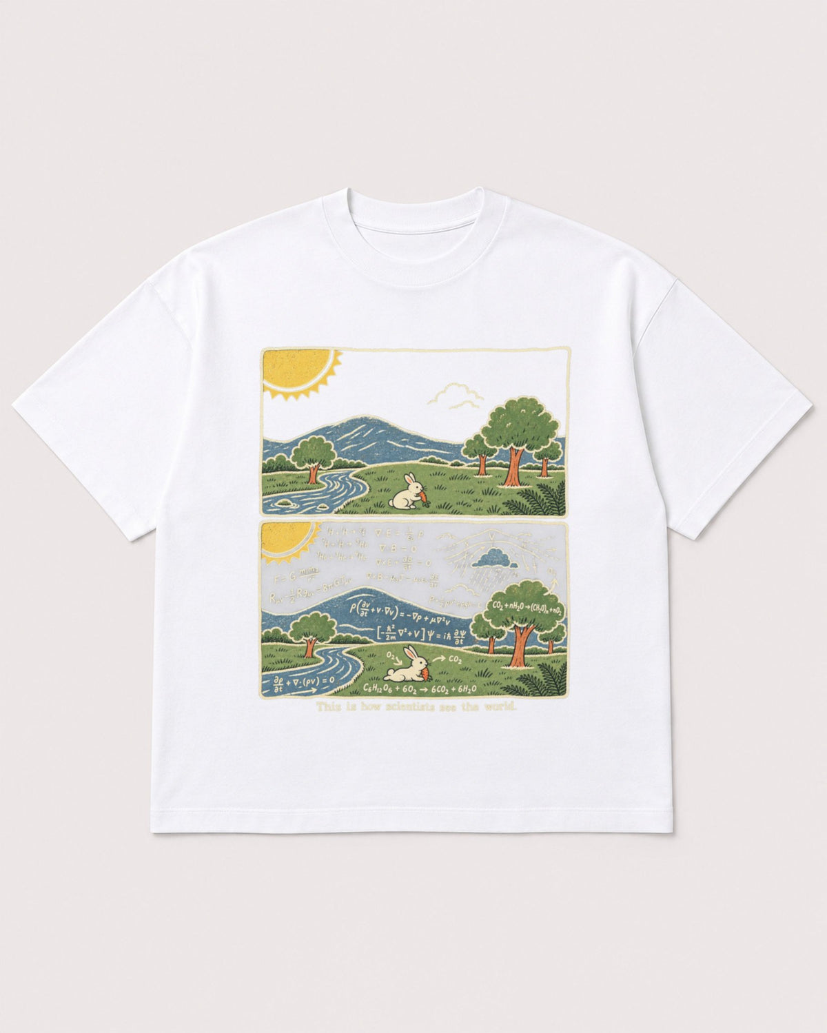 Mockup Boxy Heavyweight Tee White product