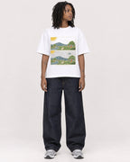 Mockup Boxy Heavyweight Tee White female full-body 24