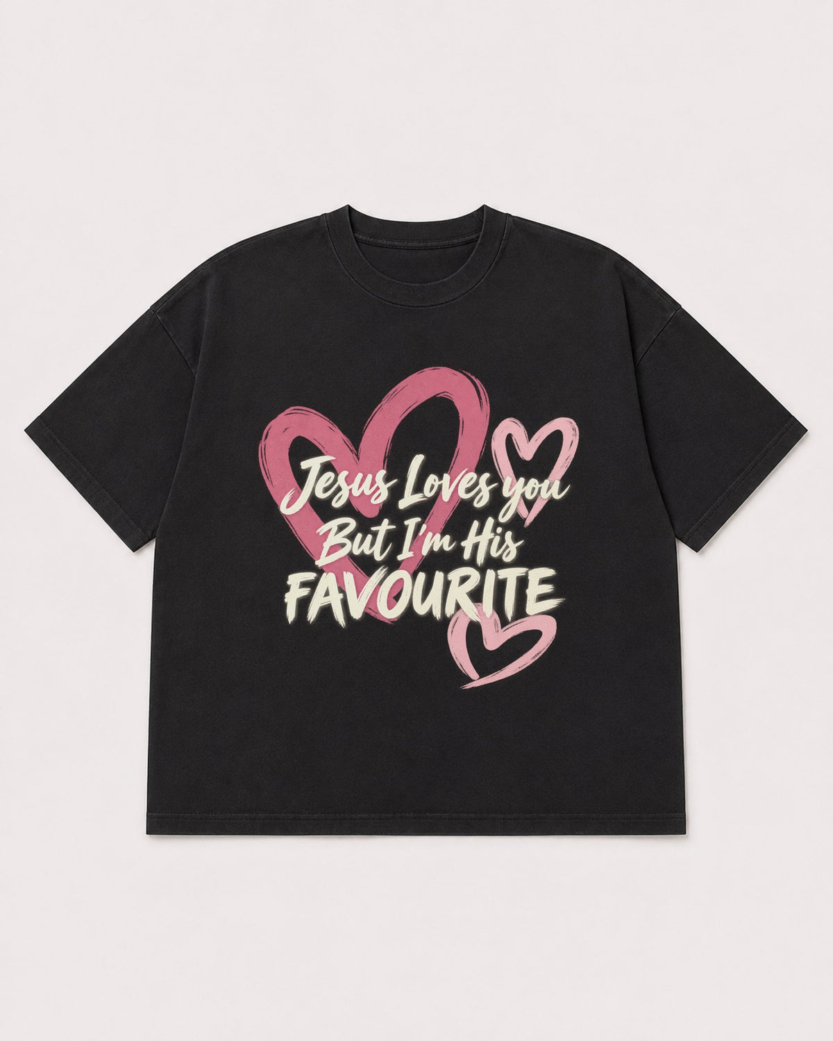 Mockup Boxy Heavyweight Tee Black product