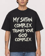 Mockup Boxy Heavyweight Tee Black male close-up 06