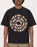 Mockup Boxy Heavyweight Tee Black male close-up 04