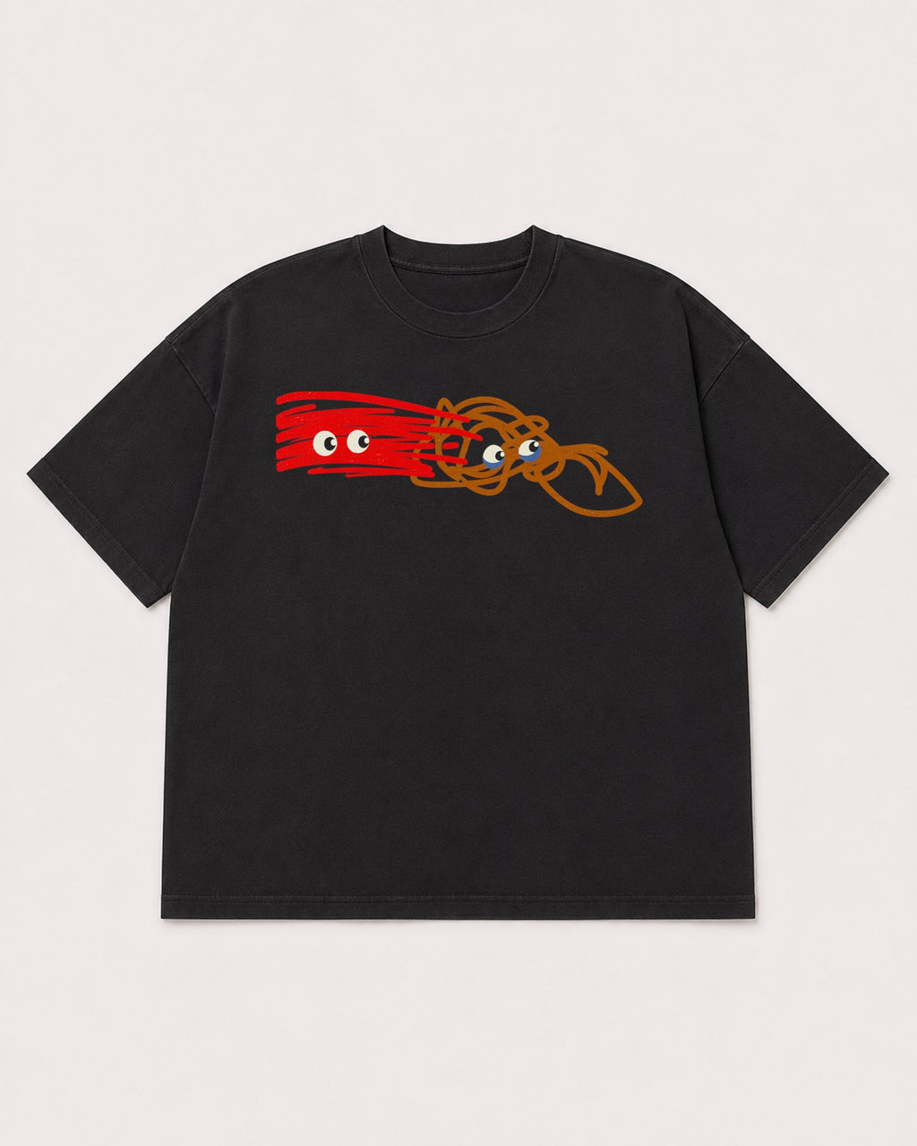 Mockup Boxy Heavyweight Tee Black product