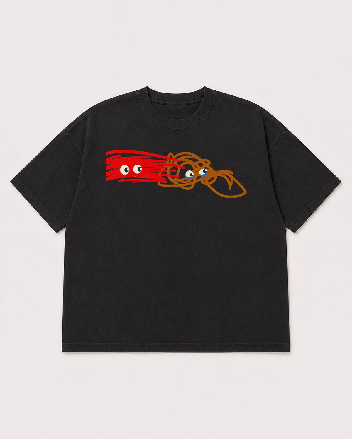 Mockup Boxy Heavyweight Tee Black product