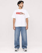 Mockup Boxy Heavyweight Tee White male full-body 02