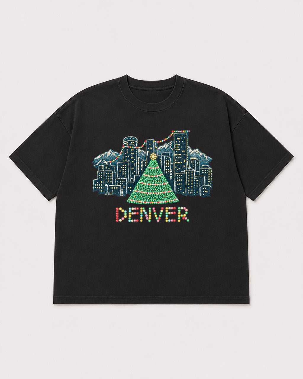 Mockup Boxy Heavyweight Tee Black product