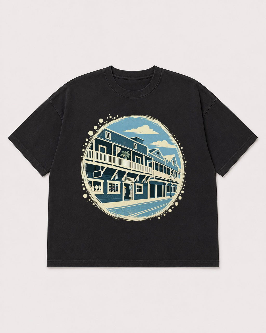 Mockup Boxy Heavyweight Tee Black product