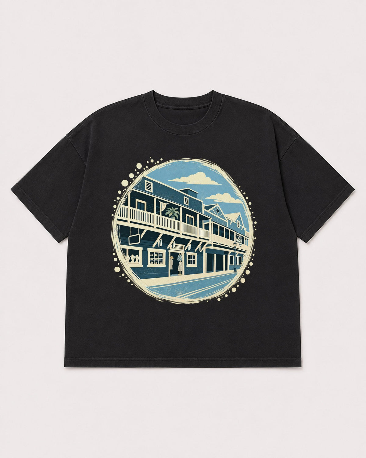 Mockup Boxy Heavyweight Tee Black product
