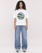 Mockup Boxy Heavyweight Tee White female full-body 10