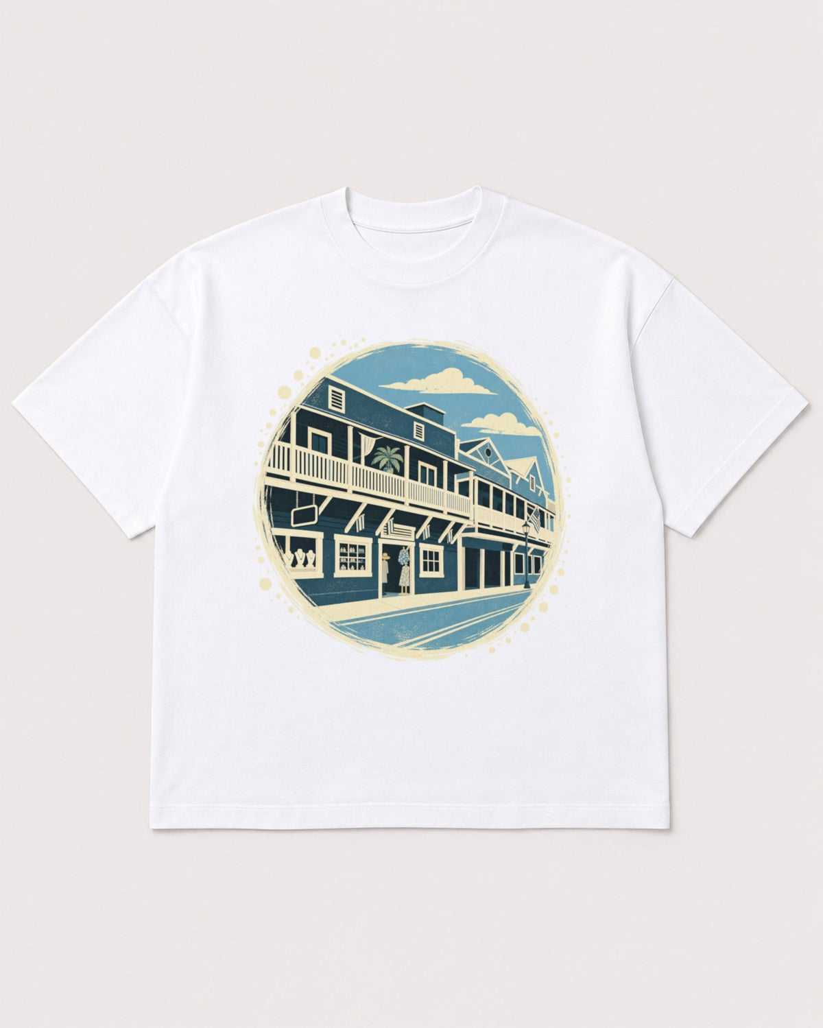 Mockup Boxy Heavyweight Tee White product
