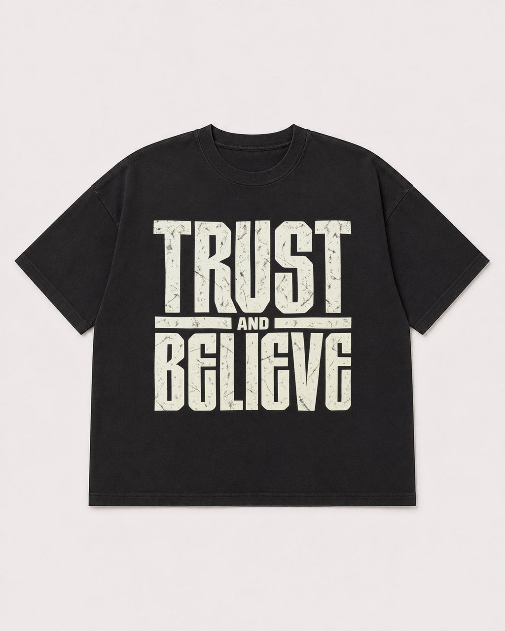 Mockup Boxy Heavyweight Tee Black product