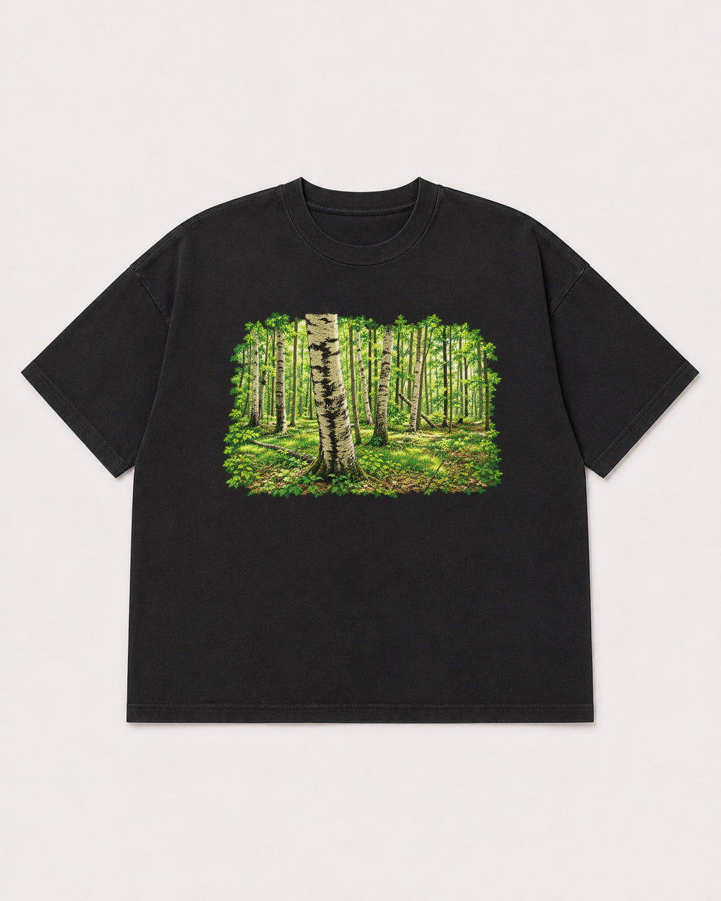 Mockup Boxy Heavyweight Tee Black product