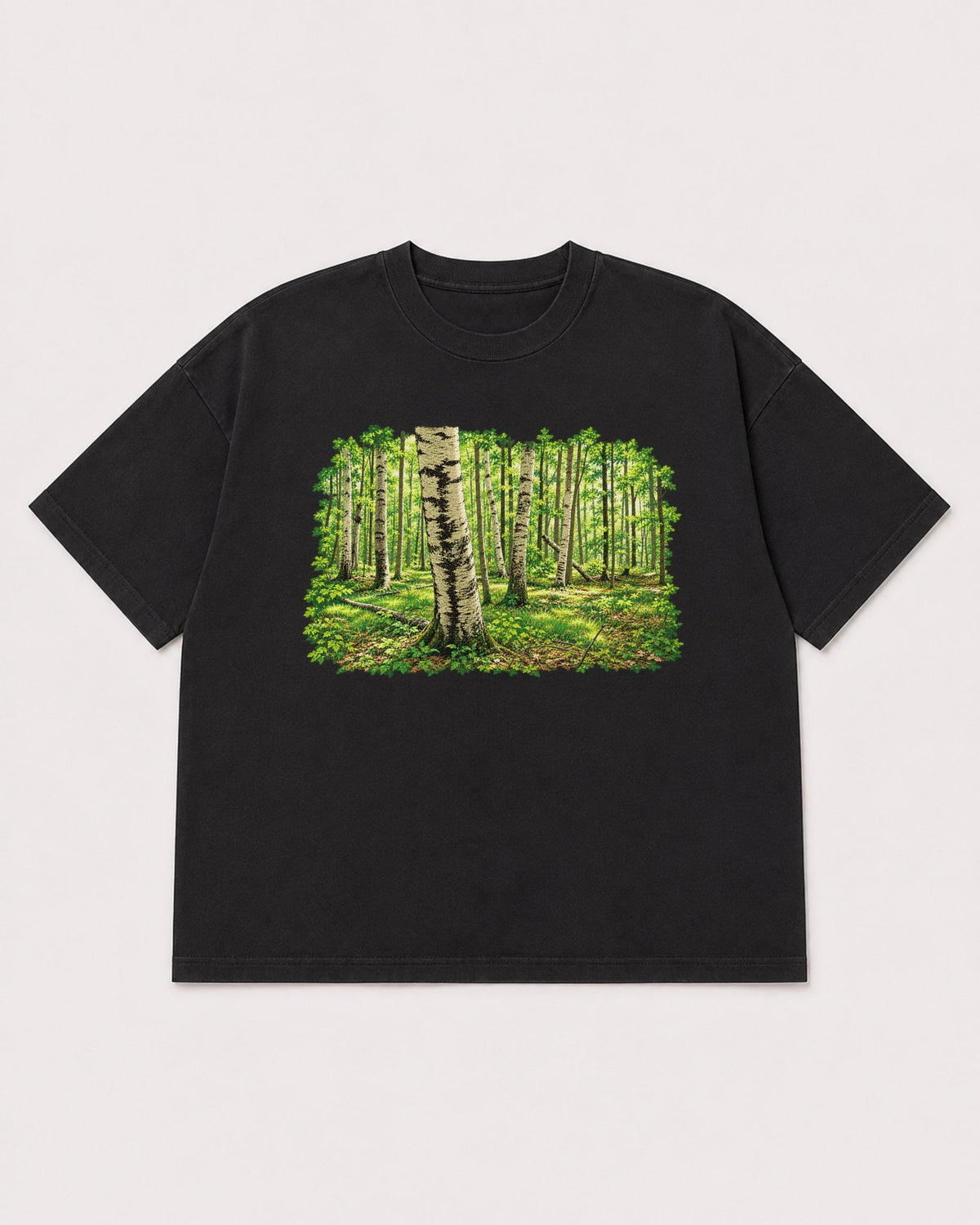 Mockup Boxy Heavyweight Tee Black product