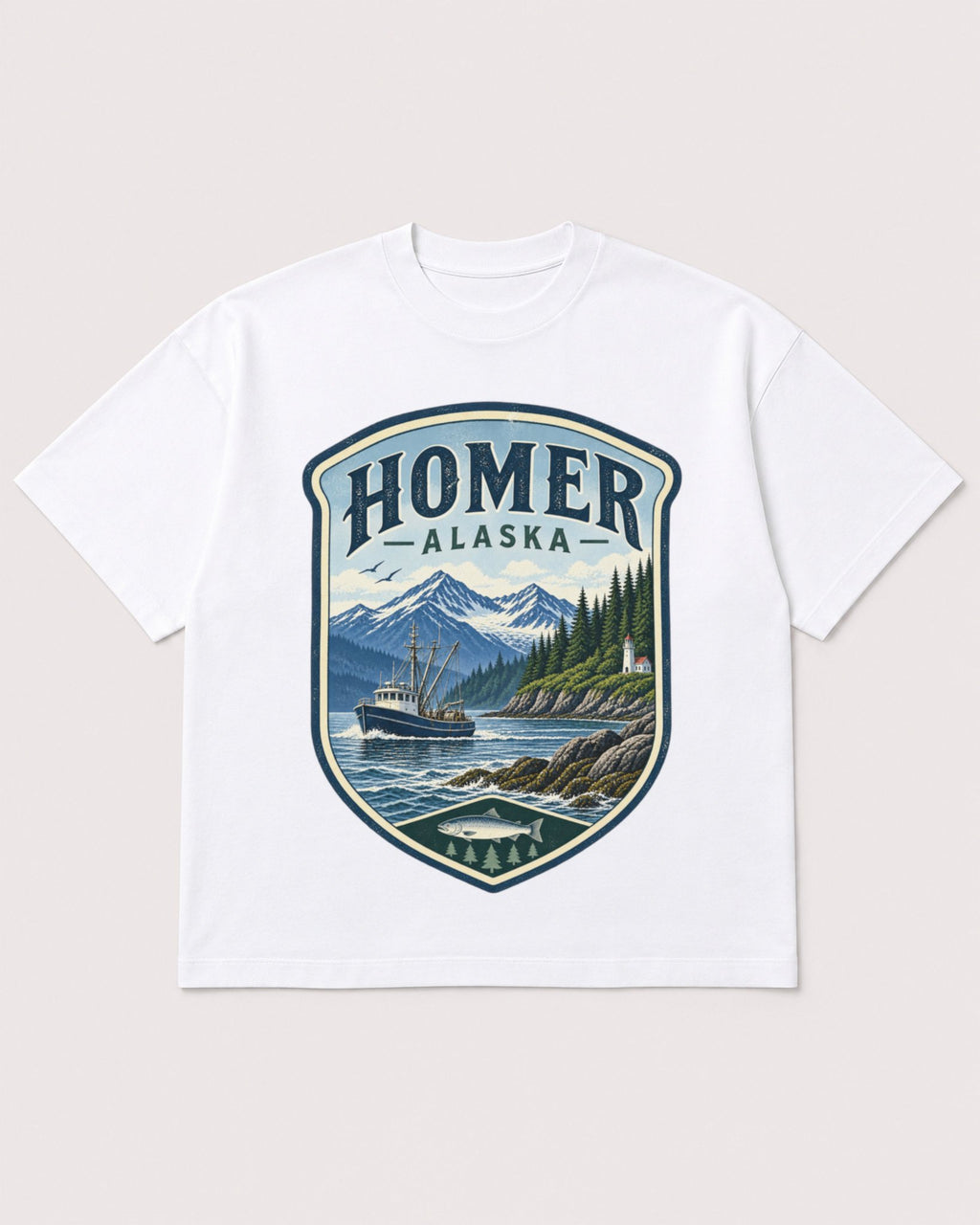 Mockup Boxy Heavyweight Tee White product