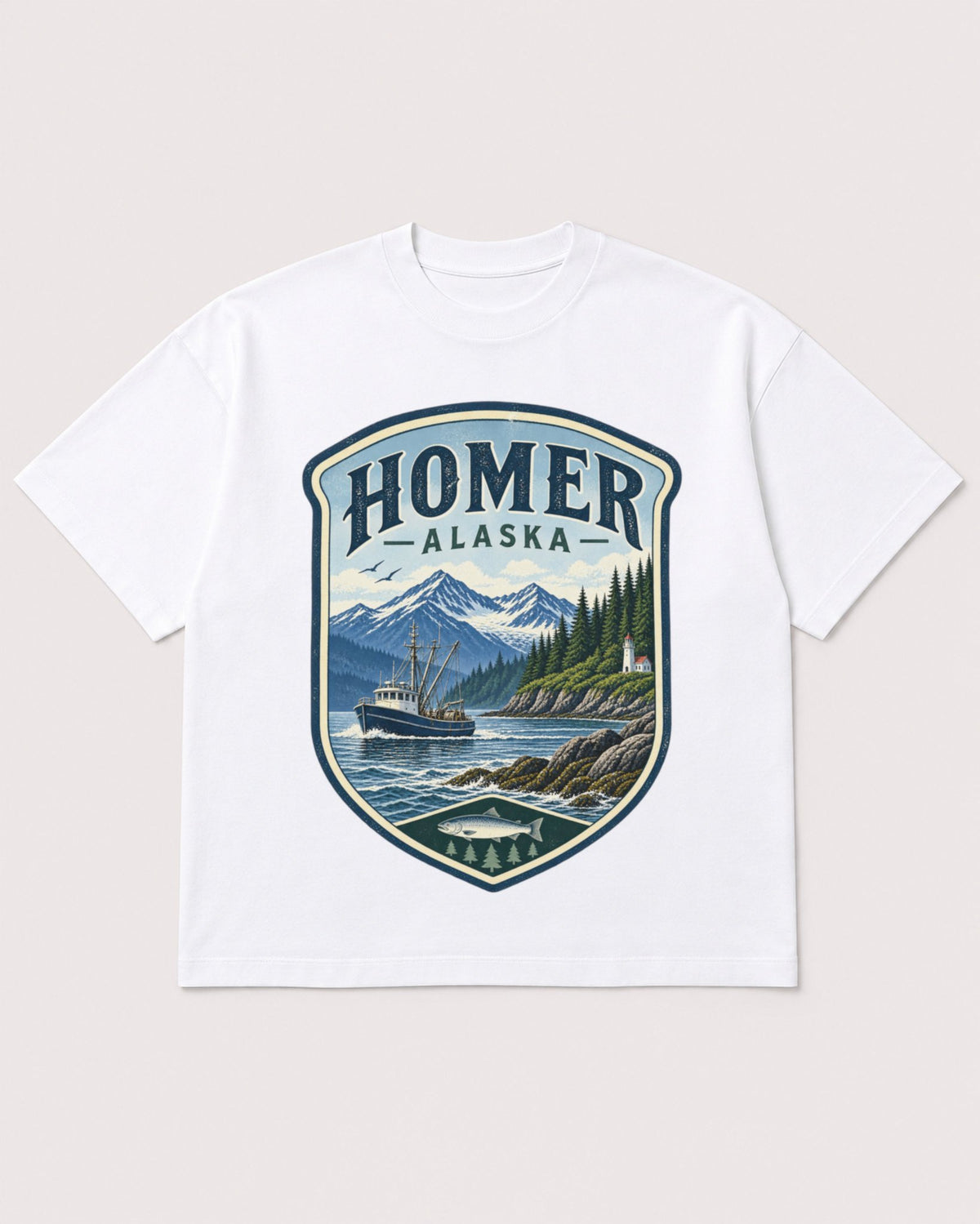 Mockup Boxy Heavyweight Tee White product