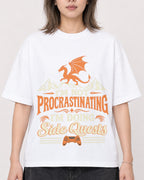 Mockup Boxy Heavyweight Tee White female close-up 33