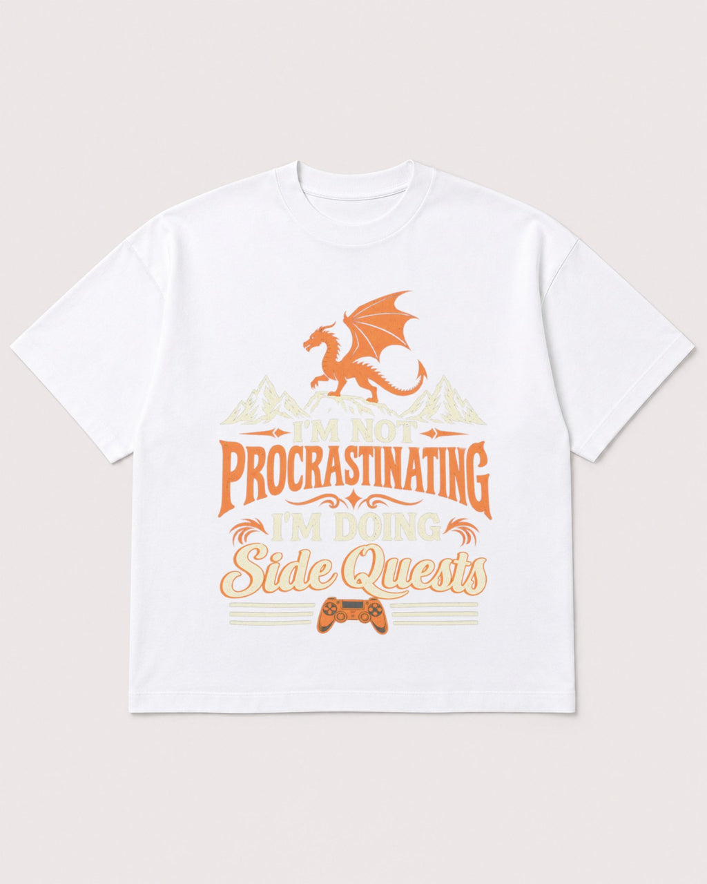Mockup Boxy Heavyweight Tee White product