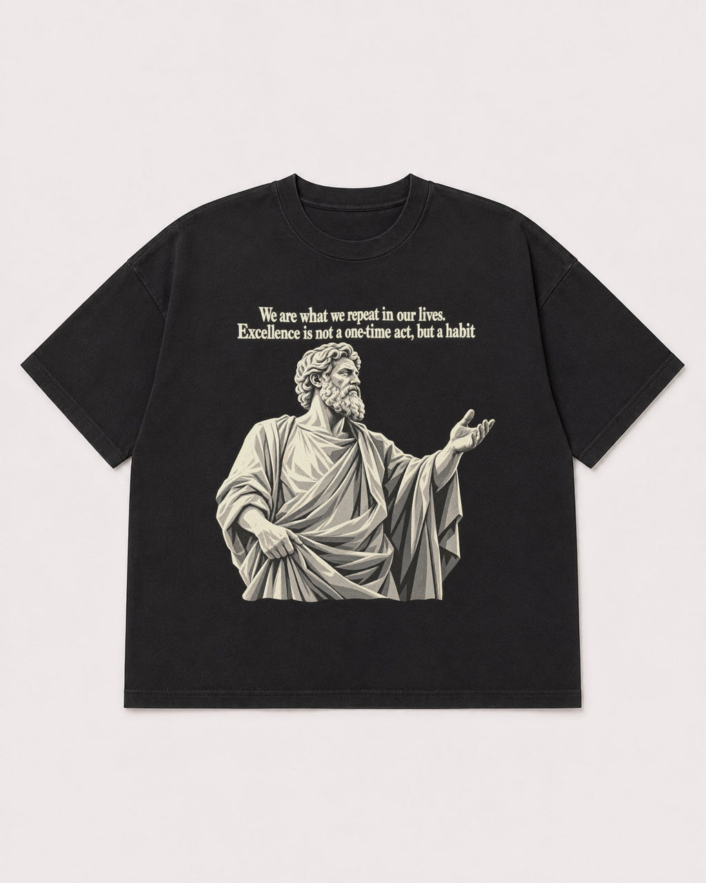 Mockup Boxy Heavyweight Tee Black product
