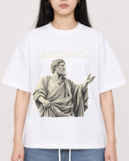 Mockup Boxy Heavyweight Tee White female close-up 01