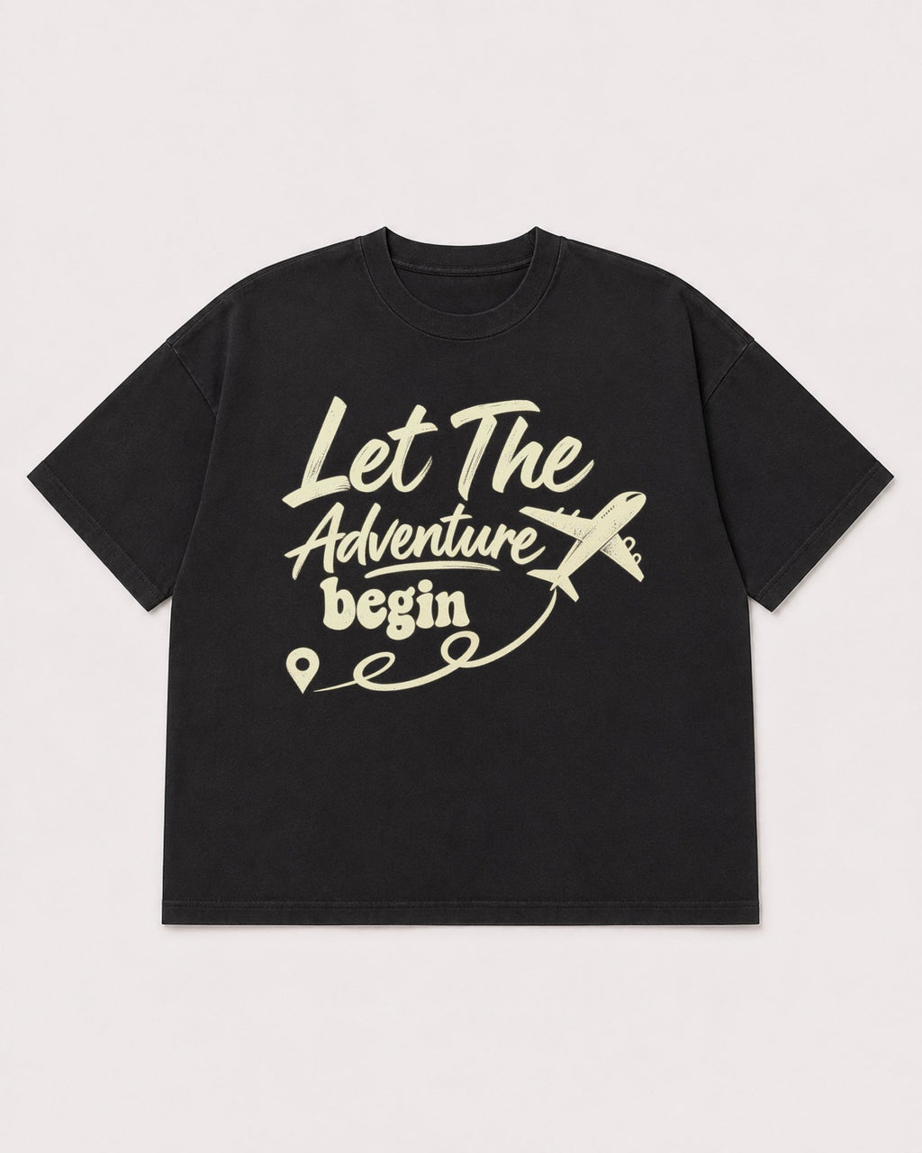 Mockup Boxy Heavyweight Tee Black product