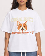 Mockup Boxy Heavyweight Tee White female close-up 06
