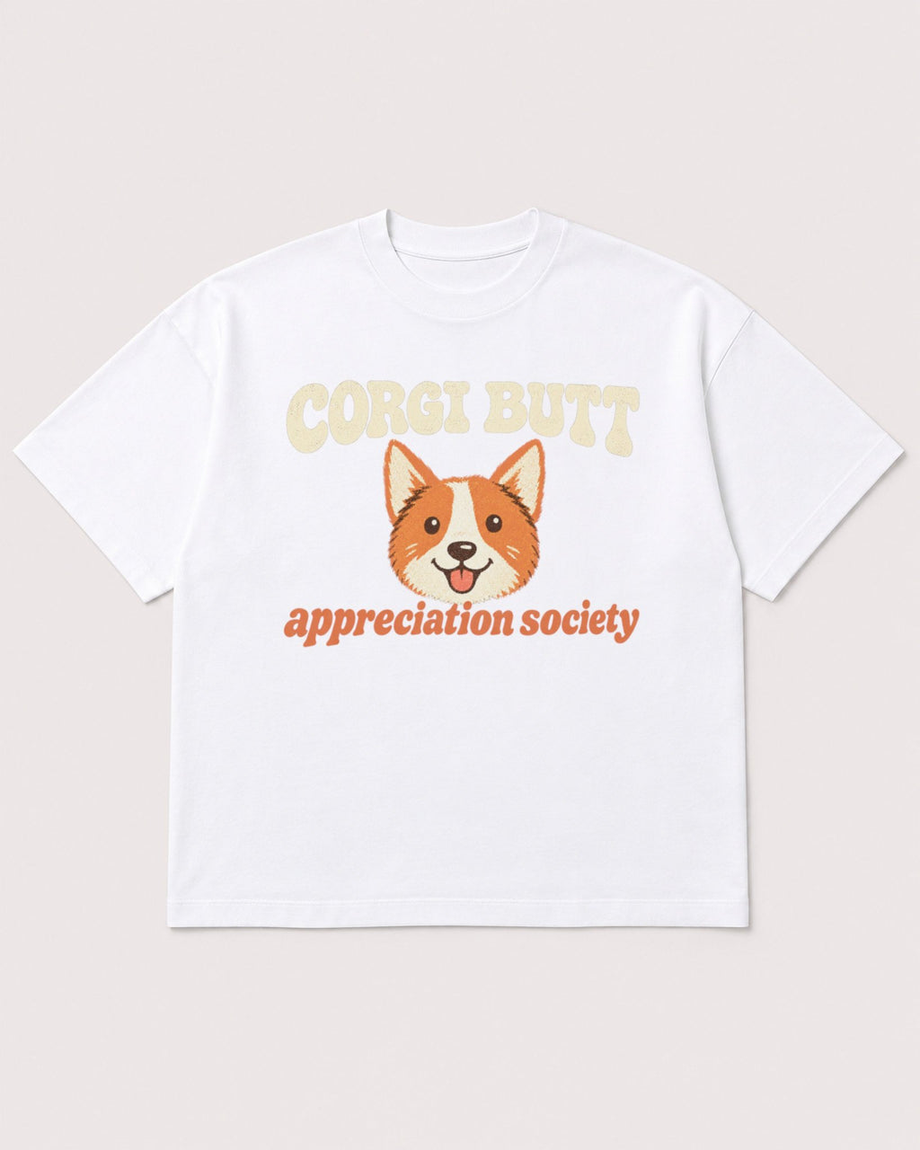 Mockup Boxy Heavyweight Tee White product