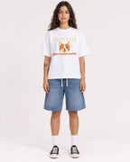 Mockup Boxy Heavyweight Tee White female full-body 06