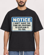 Mockup Boxy Heavyweight Tee Black male close-up 07
